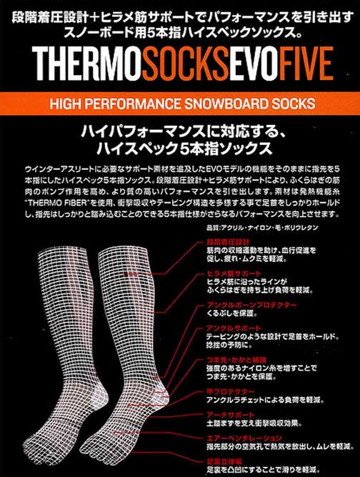 サーモソックスエヴォファイブのパッケージ画像