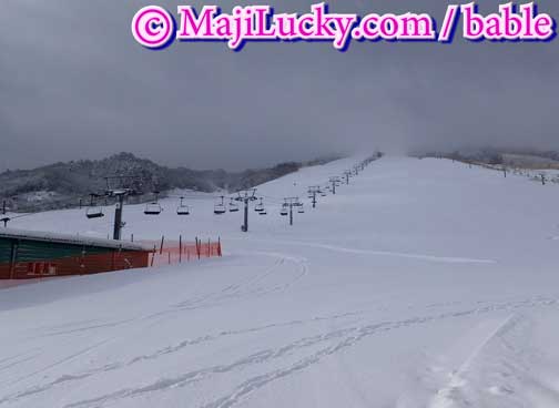 15-16モンデウス 降雪があったものの全面は無理なモンデウススキー場